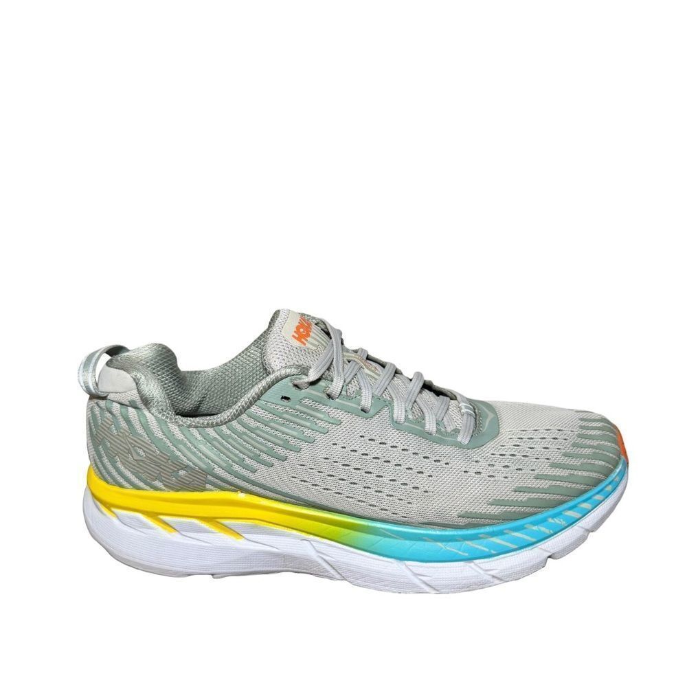 Hoka Clifton 3 Gray and Blue Athletic Shoes size 9.5
